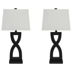 Set Of 2 Amasai Table Lamps Black - Signature Design By Ashley