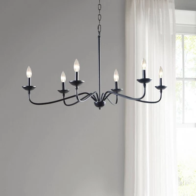 72.5" Brighton Chandelier Matte Black - Image 2