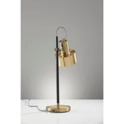 22.5" Clayton Desk Lamp Matte Black - Adesso