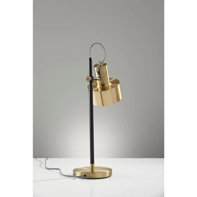 22.5" Clayton Desk Lamp Matte Black - Adesso
