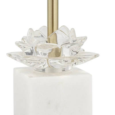 360 Lighting Phoebe Modern Buffet Table Lamps 28 1/2" Tall Set Of 2 Gold Metal White Drum Shade For Bedroom Living Room Bedside Nightstand Office Kids - Image 4